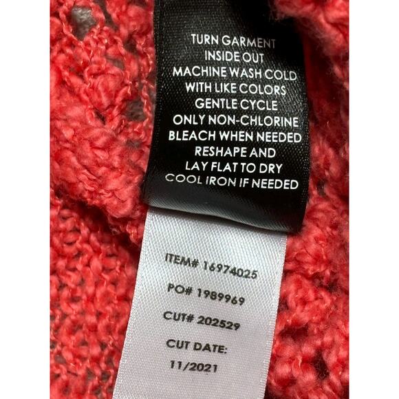 Torrid Open Stitch Cardigan Open Front SweaterWomens Size 3X Coral Long Sleeve - Picture 4 of 7
